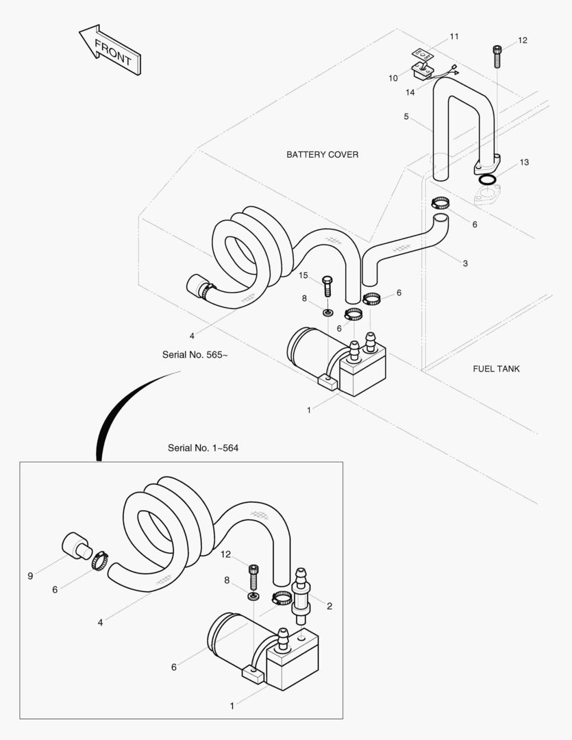 НАСОС ЗАЛИВНОЙ ГОРЛОВИНЫ ТОПЛИВА В СБОРЕ