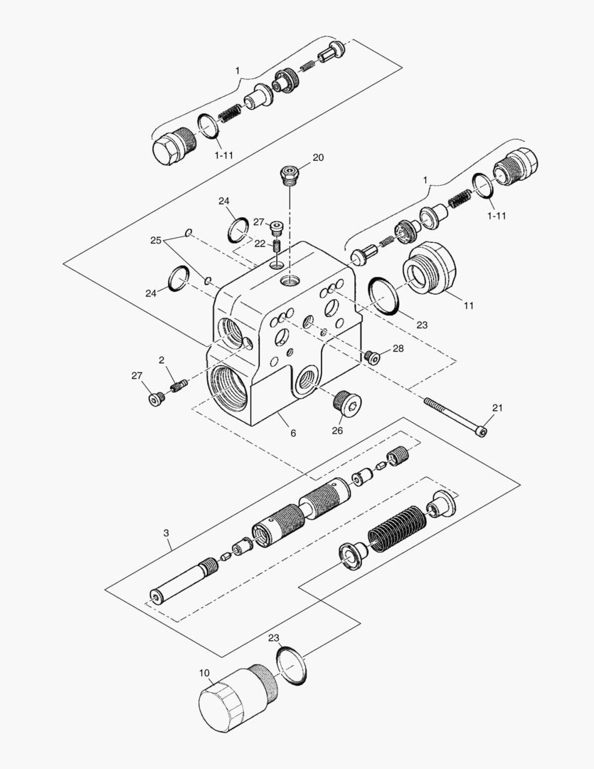 ХОДОВОЙ ГИДРОМОТОР - УРАВНОВЕШИВАЮЩИЙ КЛАПАН