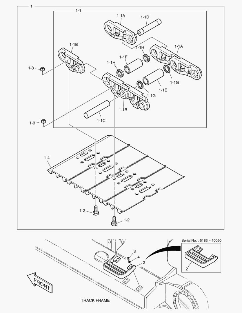 6331 TRACK SHOE ASS`Y - 900G [5183~]