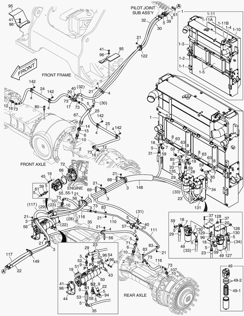 5800 OIL COOLER PIPING - AXLE(1)