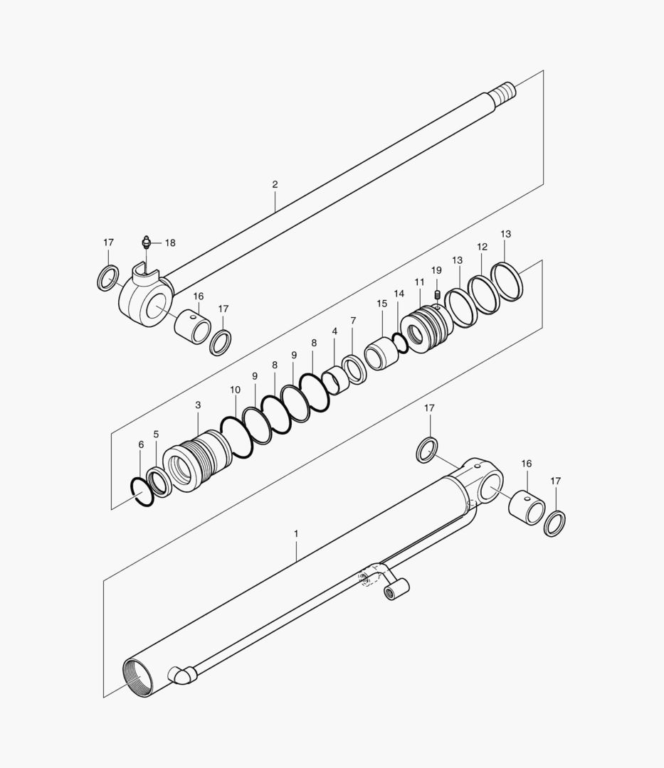 ЦИЛИНДР ПОВОРОТА СТРЕЛЫ