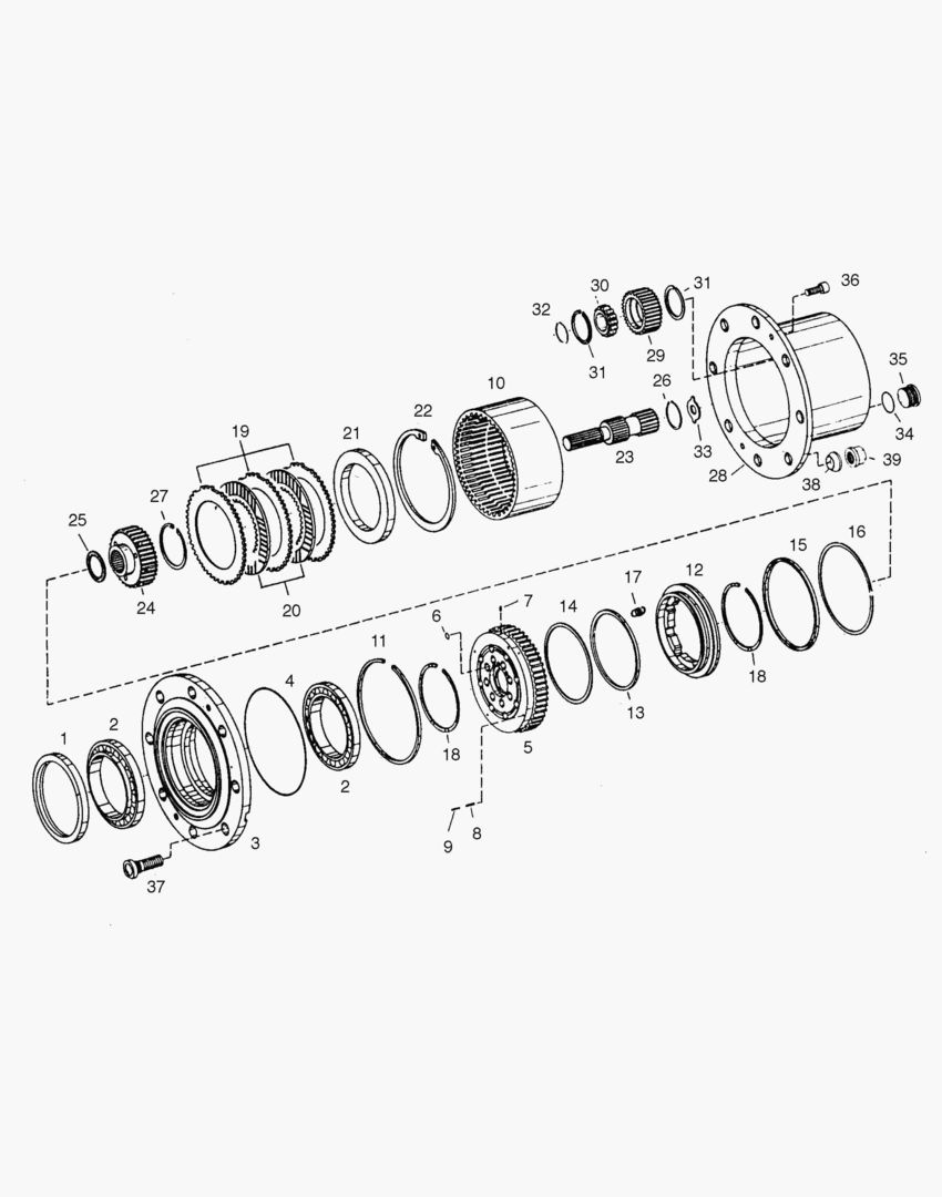 6650 HUB - FRONT AXLE