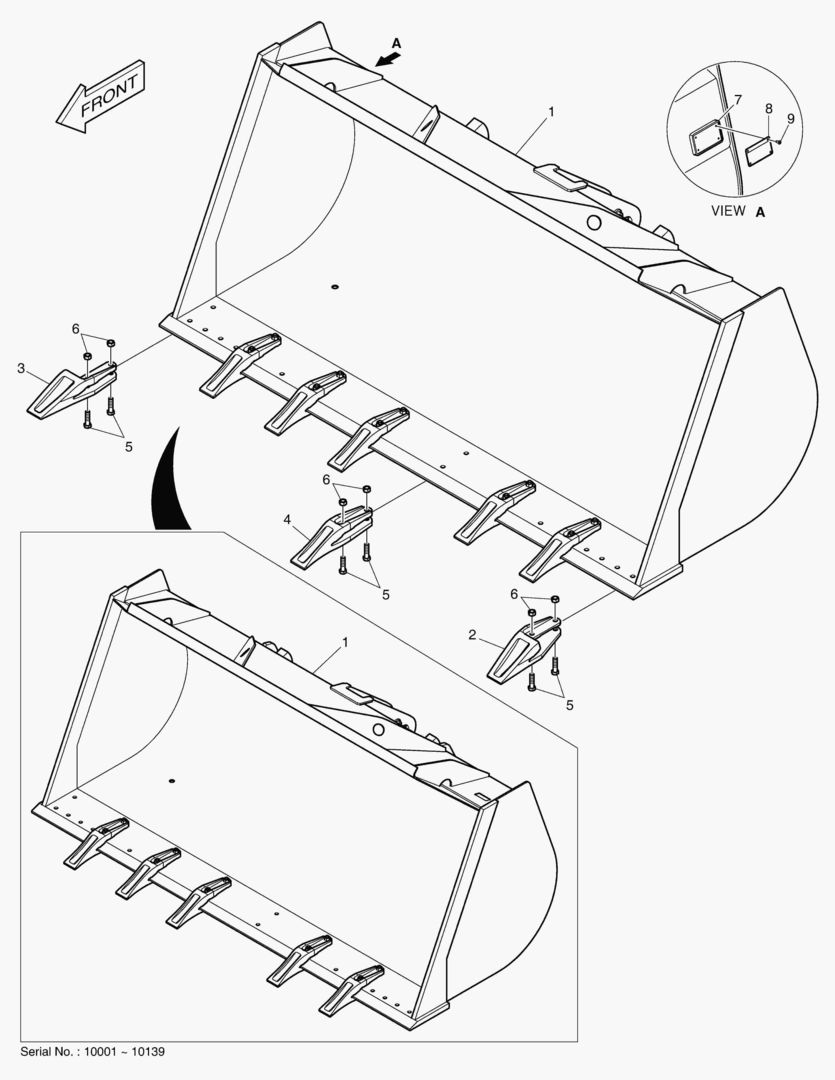 5190 BUCKET - 2.7гЋҐ - TOOTH