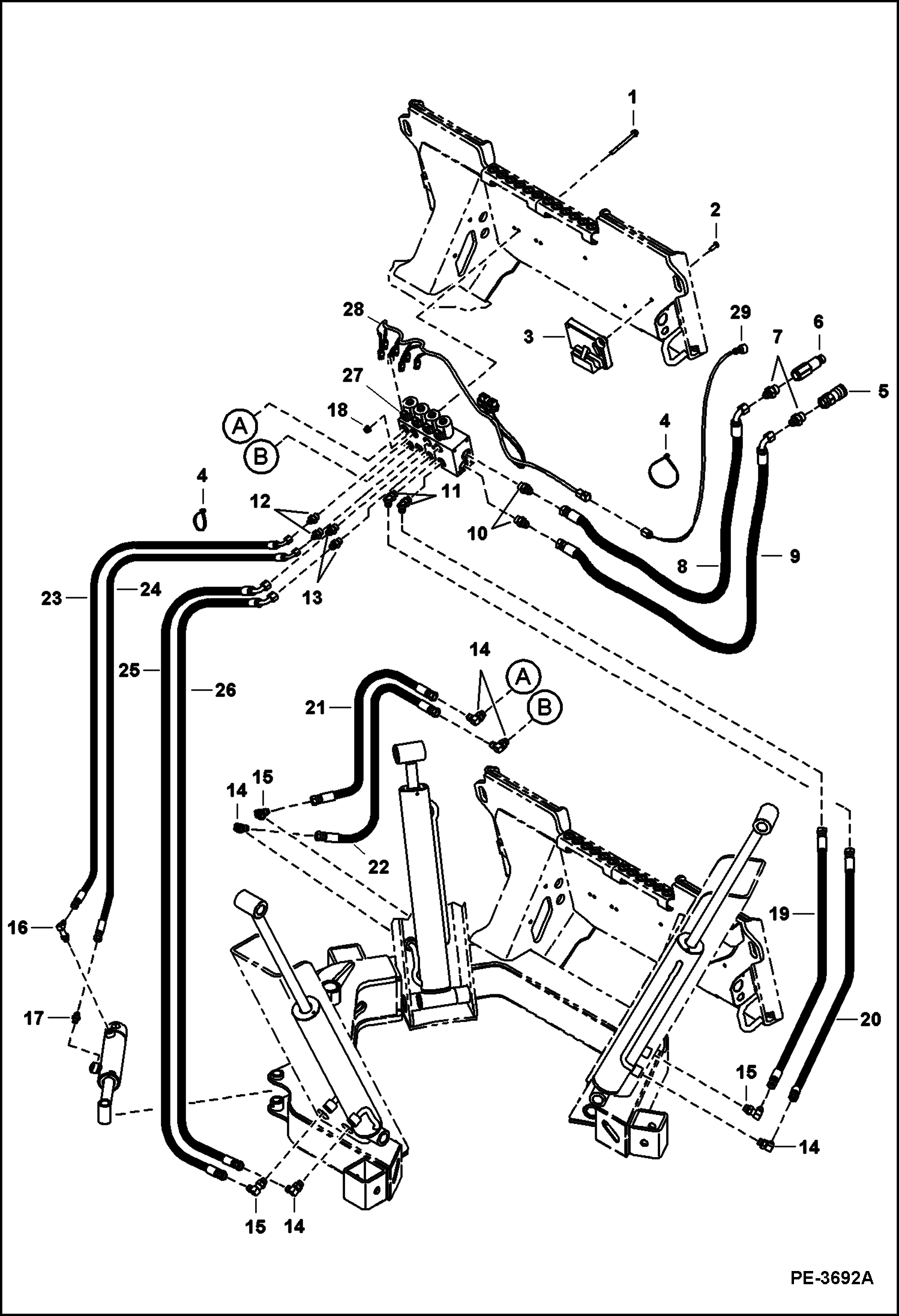 ПЕРЕСАДЧИК ДЕРЕВЬЕВ (ГИДРОСИСТЕМЫ) (TS28C A9VE) (TS28M A9UB) (TS28T A9U8)