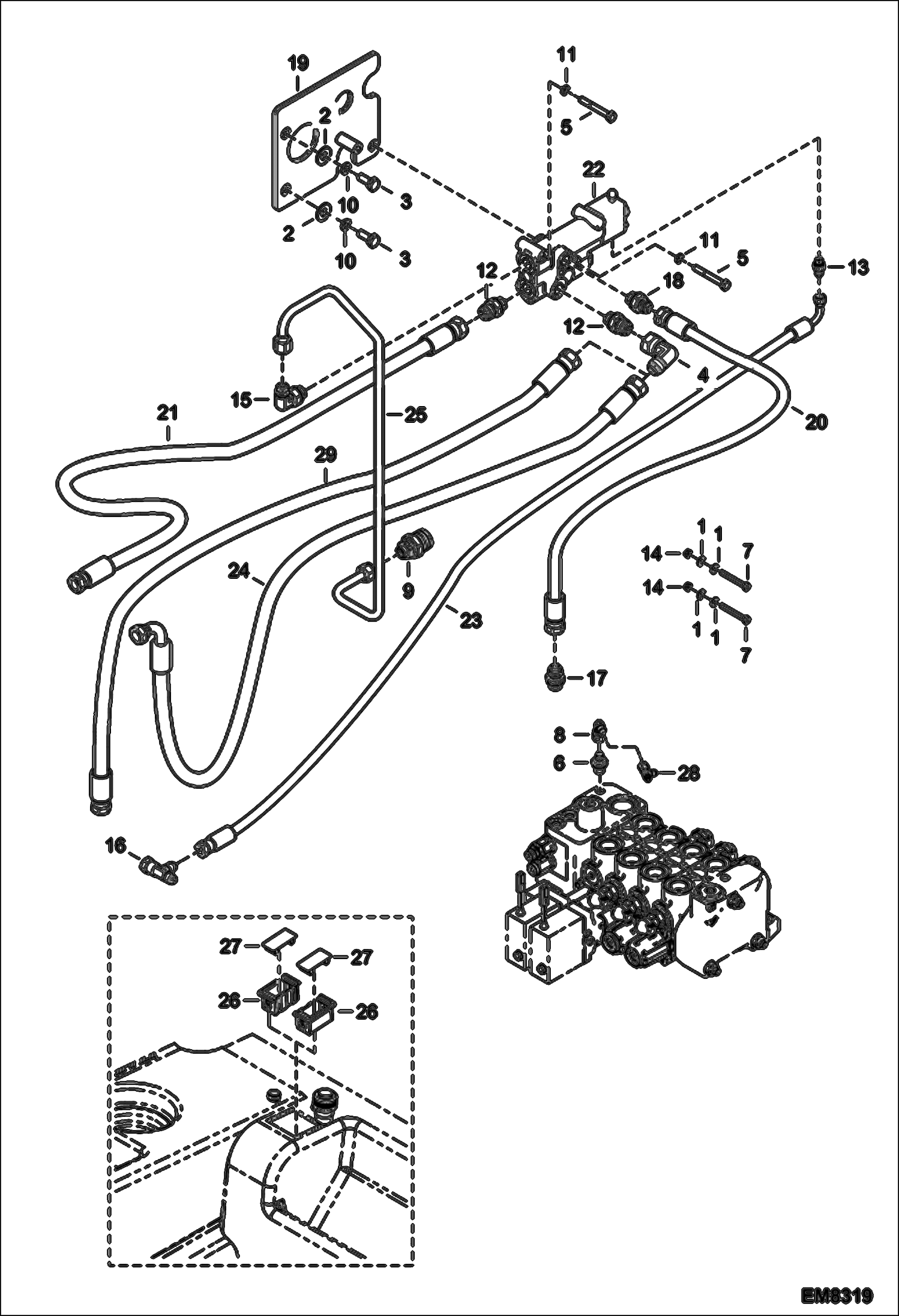 ТОРМОЗ ПРИЦЕПА (СЕРИЙНЫЙ НОМЕР A8HD15000 И ВЫШЕ, A8GW15000 И ВЫШЕ, A8GT15000 И ВЫШЕ)