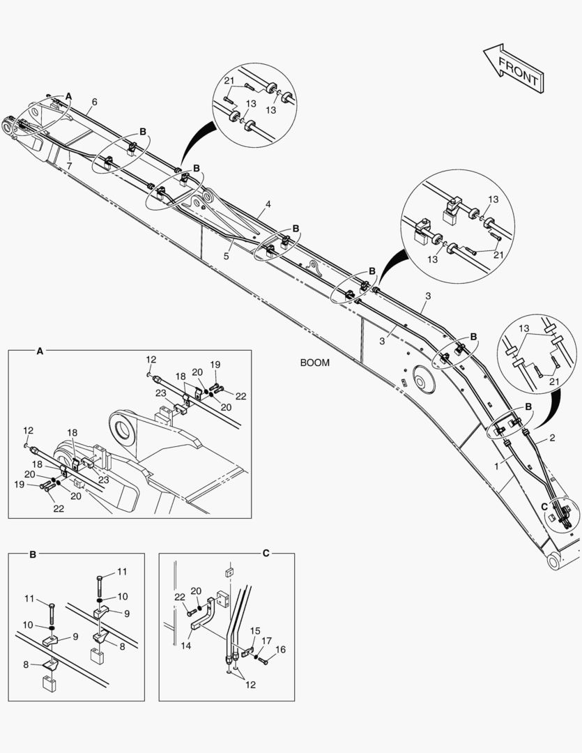 ГИДРОСИСТЕМА СТРЕЛЫ - СТРЕЛА 8.5 м(ВРАЩАЮЩИЙСЯ)