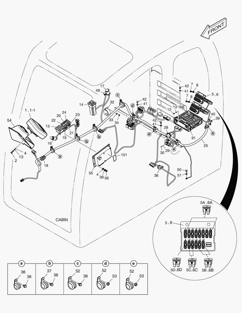 1730 ELECTRIC PARTS - CABIN [5950~6167]