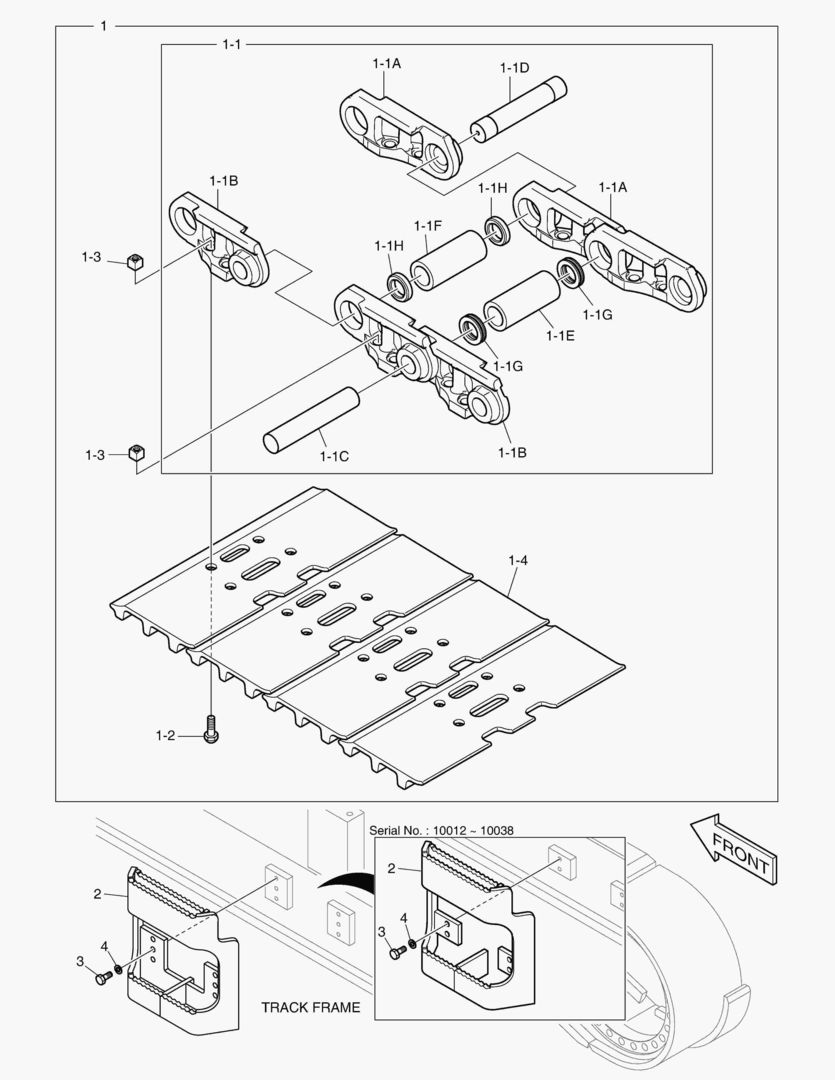 БАШМАК ГУСЕНИЦЫ В СБОРЕ - 600G