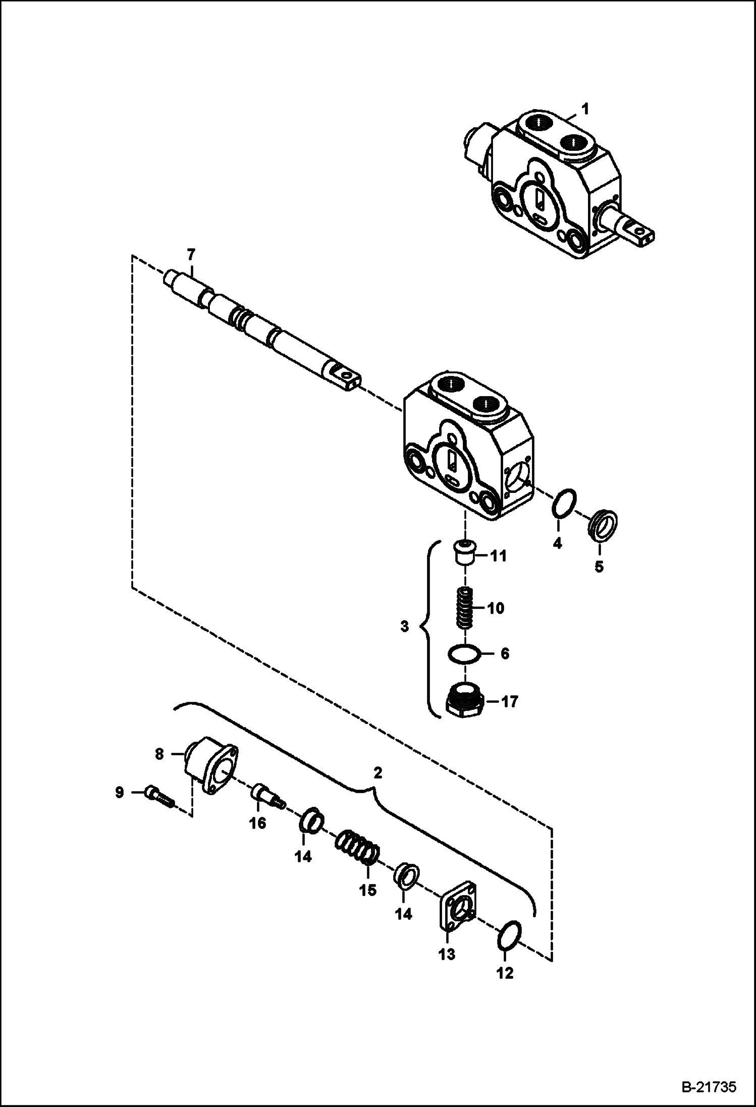 КЛАПАН ВЫНОСА ОБРАТНОЙ ЛОПАТЫ (СЕКЦИЯ КОВША)