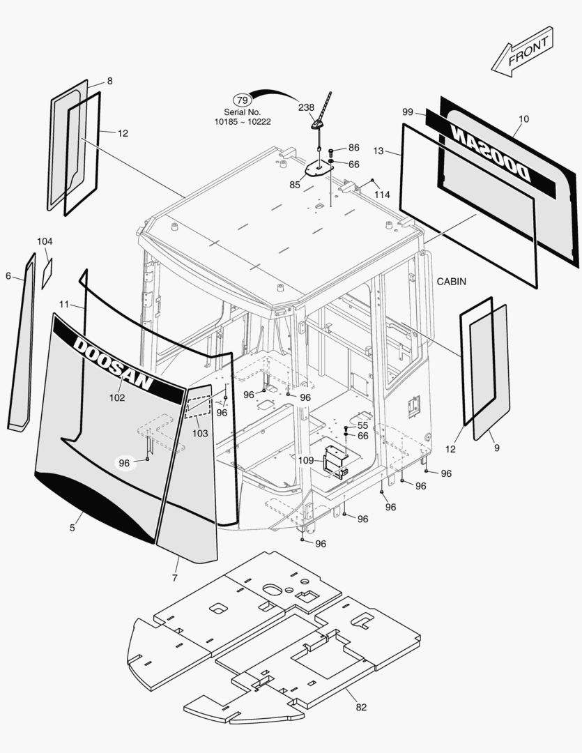 1390 CABIN(6) - GLASS