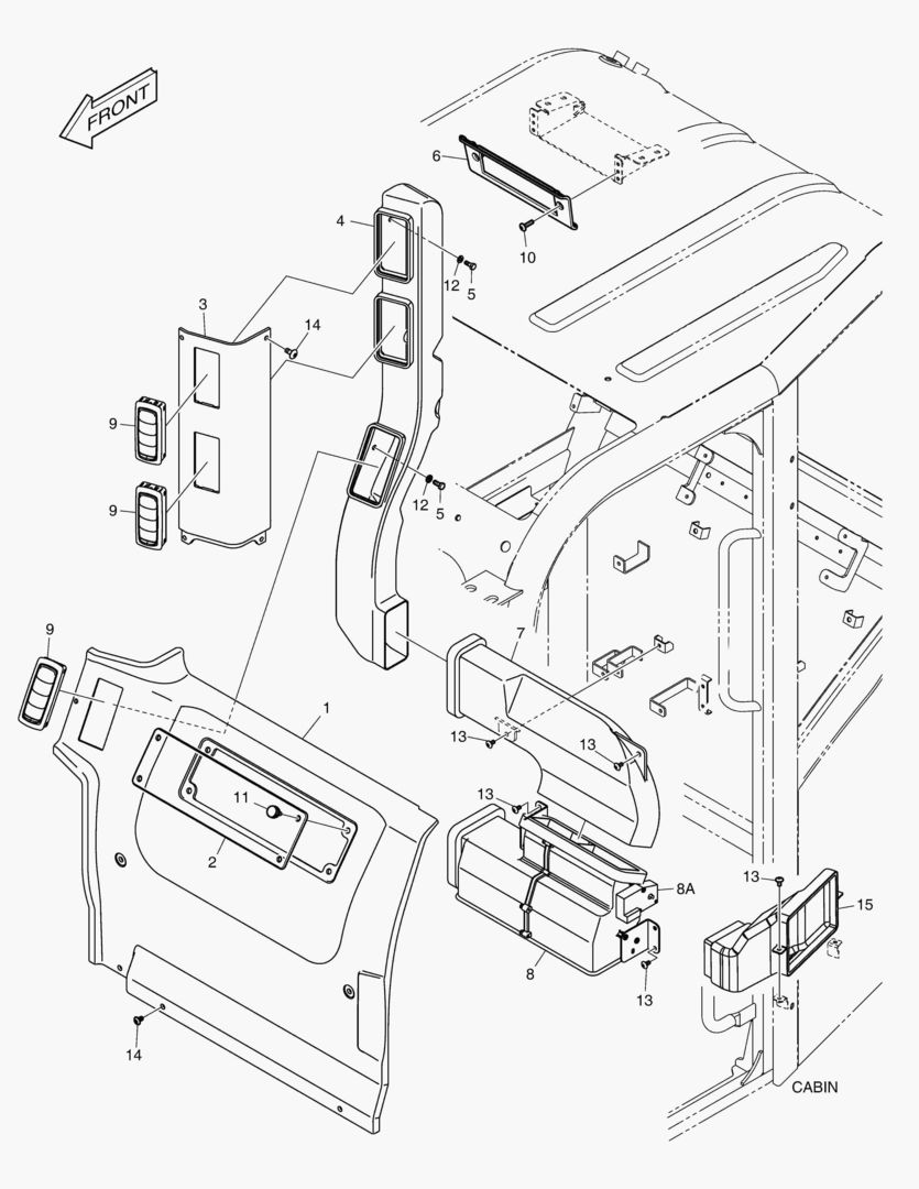ЗАДНЯЯ КРЫШКА - ТРУБОПРОВОД