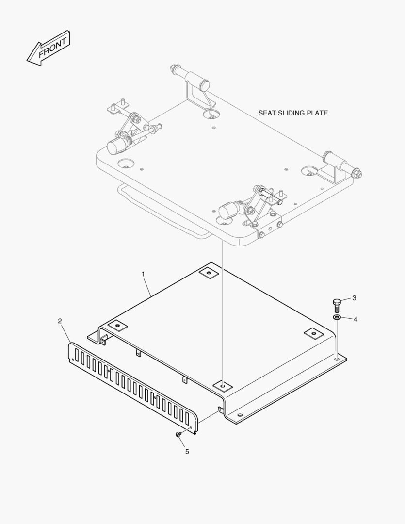 7110 SEAT PLATE - HIGH