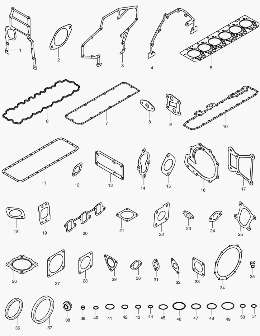 049 OVERHAUL GASKET KIT - ALL