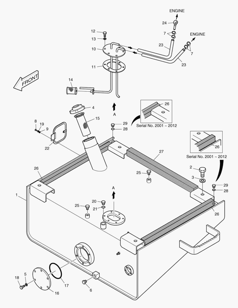 Схема 1130 FUEL TANK