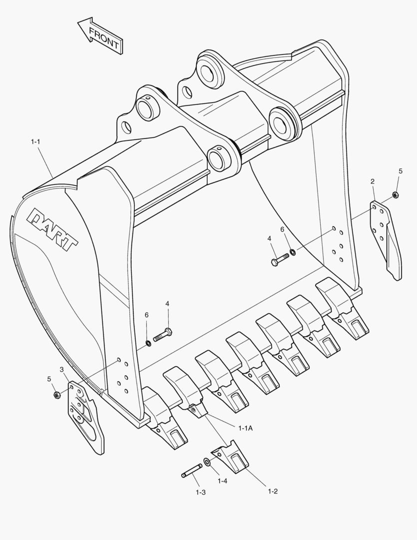 Спецтехника 6420 BUCKET - 1.49mВі(63`) - SIDE PIN