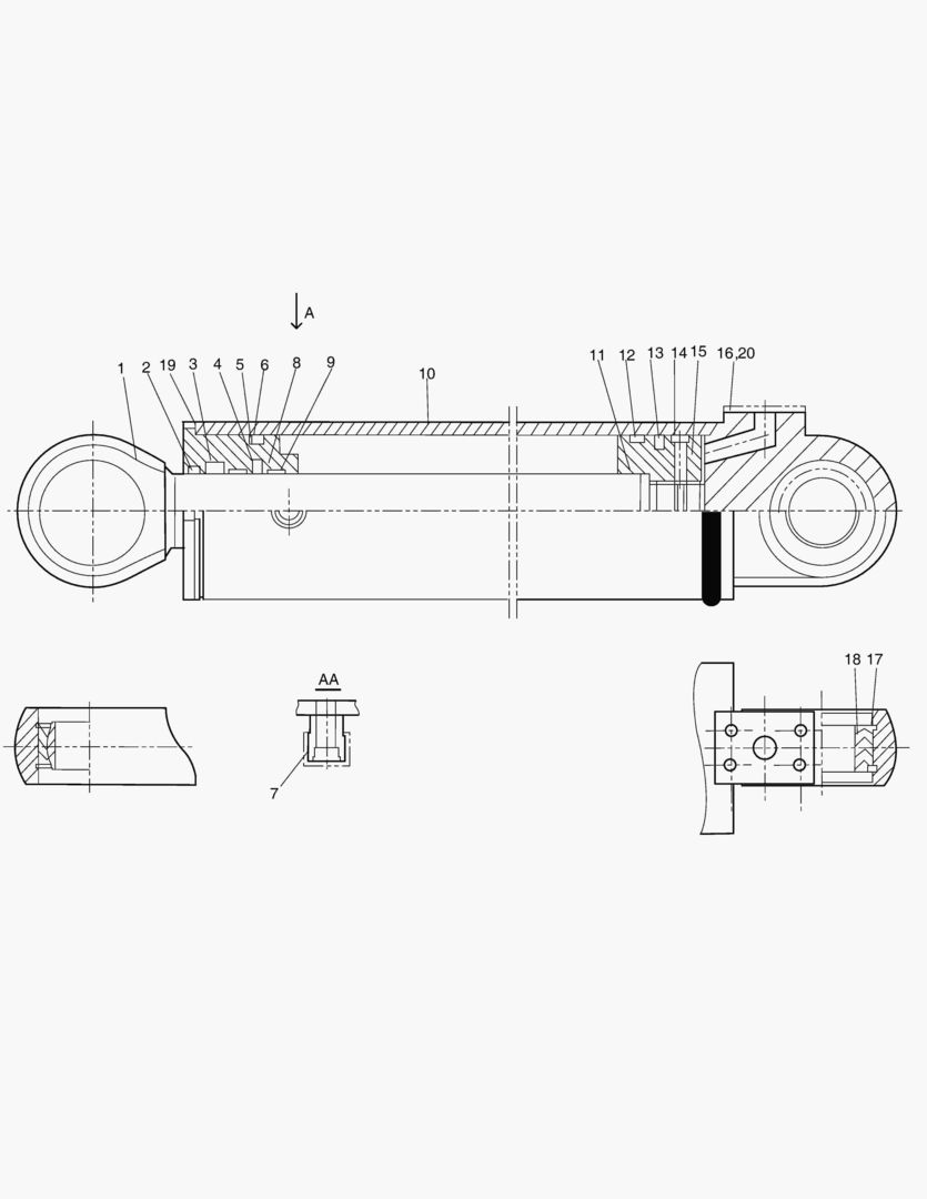 3230 STEERING CYLINDERпј€R&TY)