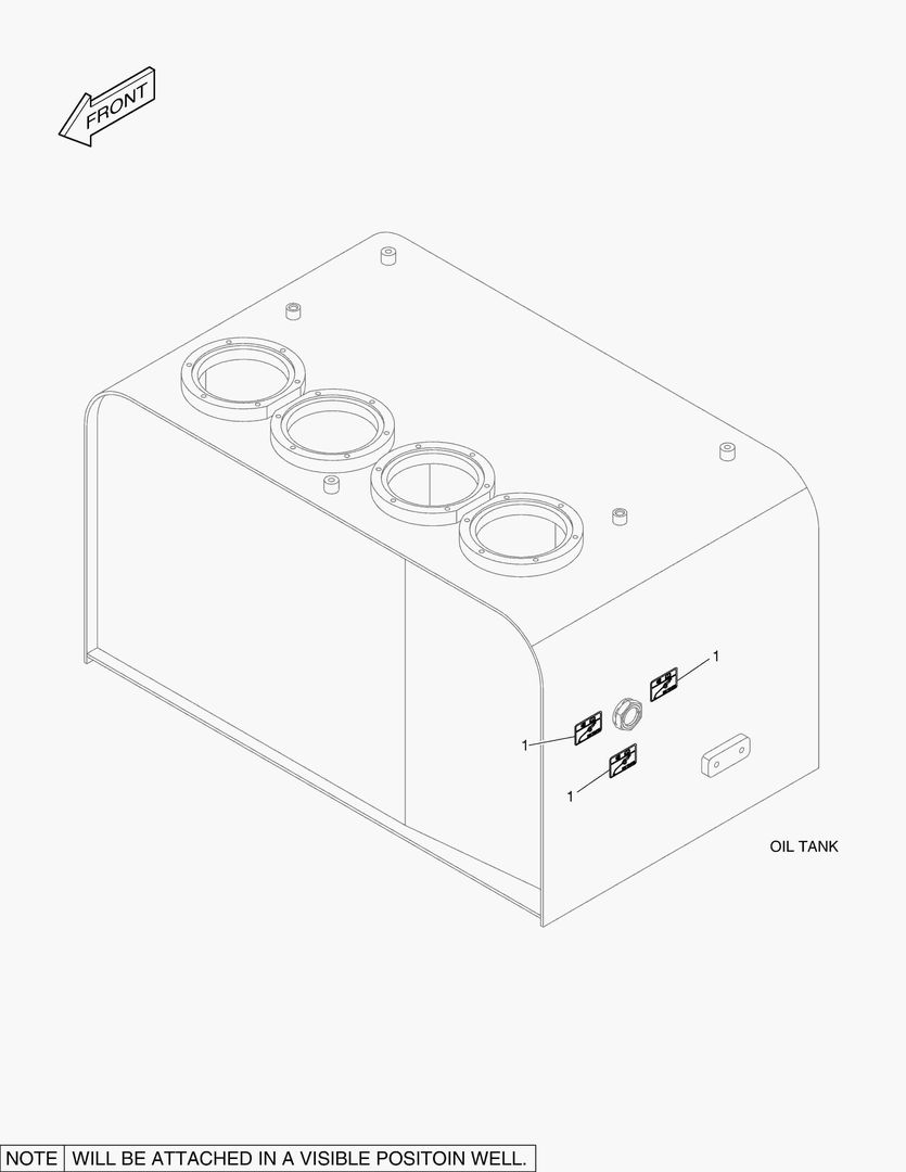 4340 DECAL - OIL CHECK (HIGH TEMPERATURE)