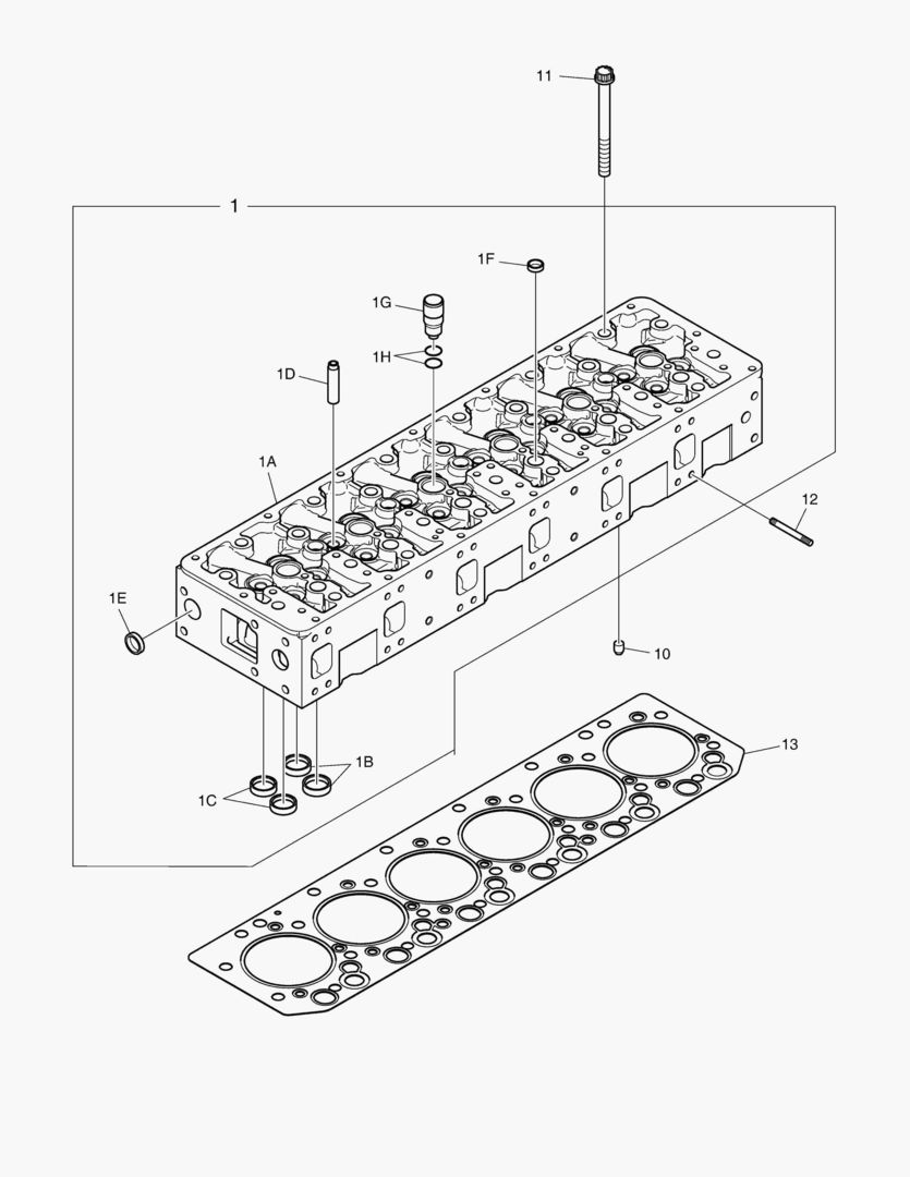 Схема 013 CYLINDER HEAD