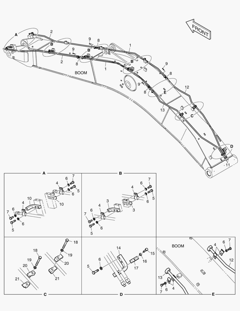 ГИДРОСИСТЕМА СТРЕЛЫ - ВРАЩЕНИЕ