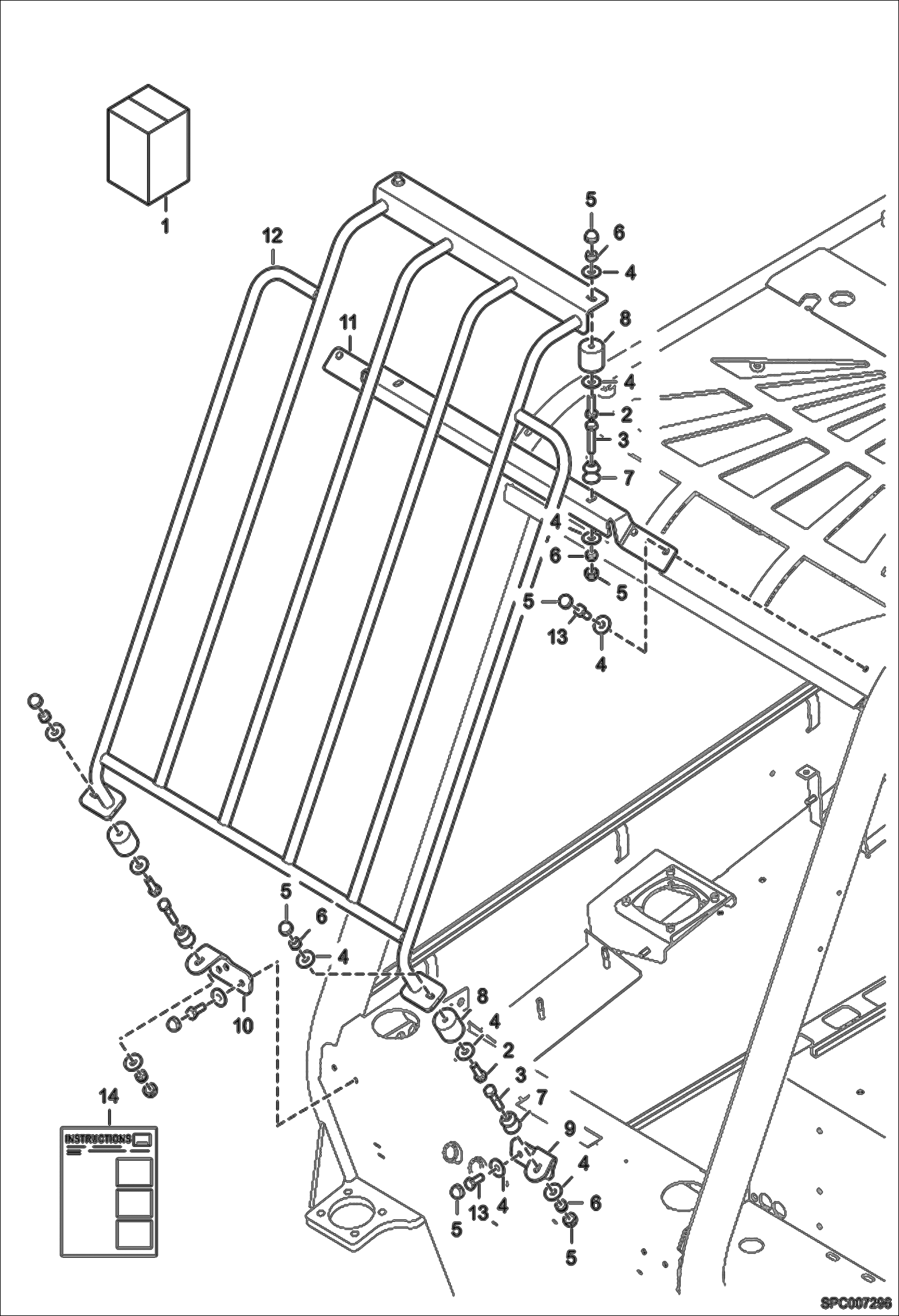 МОНТАЖНЫЙ КОМПЛЕКТ ДЛЯ РЕШЕТКИ ВЕТРОВОГО СТЕКЛА