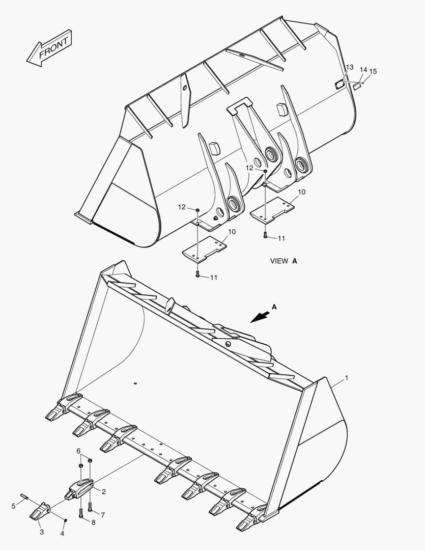 2140 BUCKET - 5.4гЋҐ TOOTH