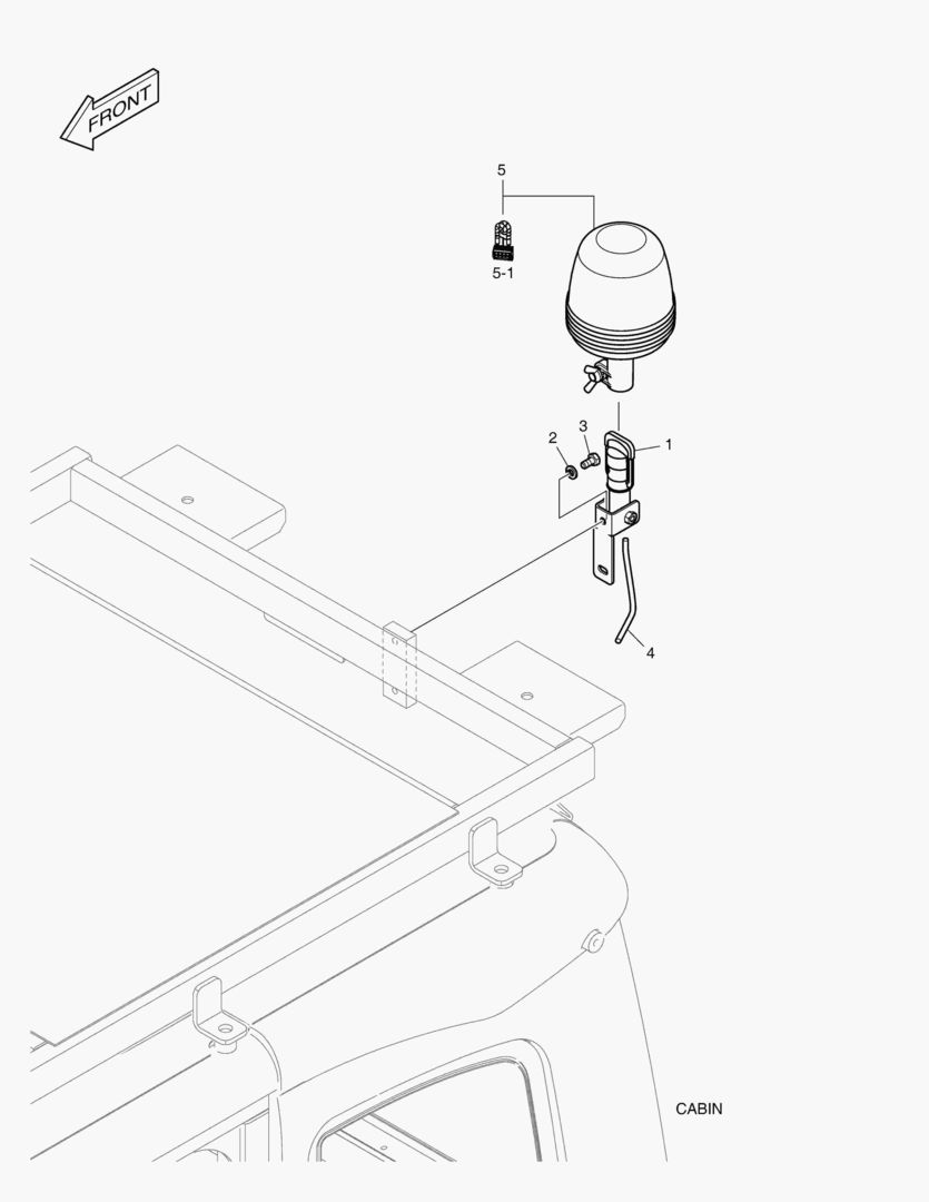 6650 ROTATING BEACON - WITH GUARD