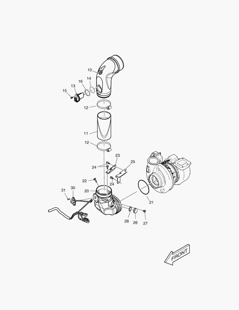 G011-220 INTAKE AIR TURBO