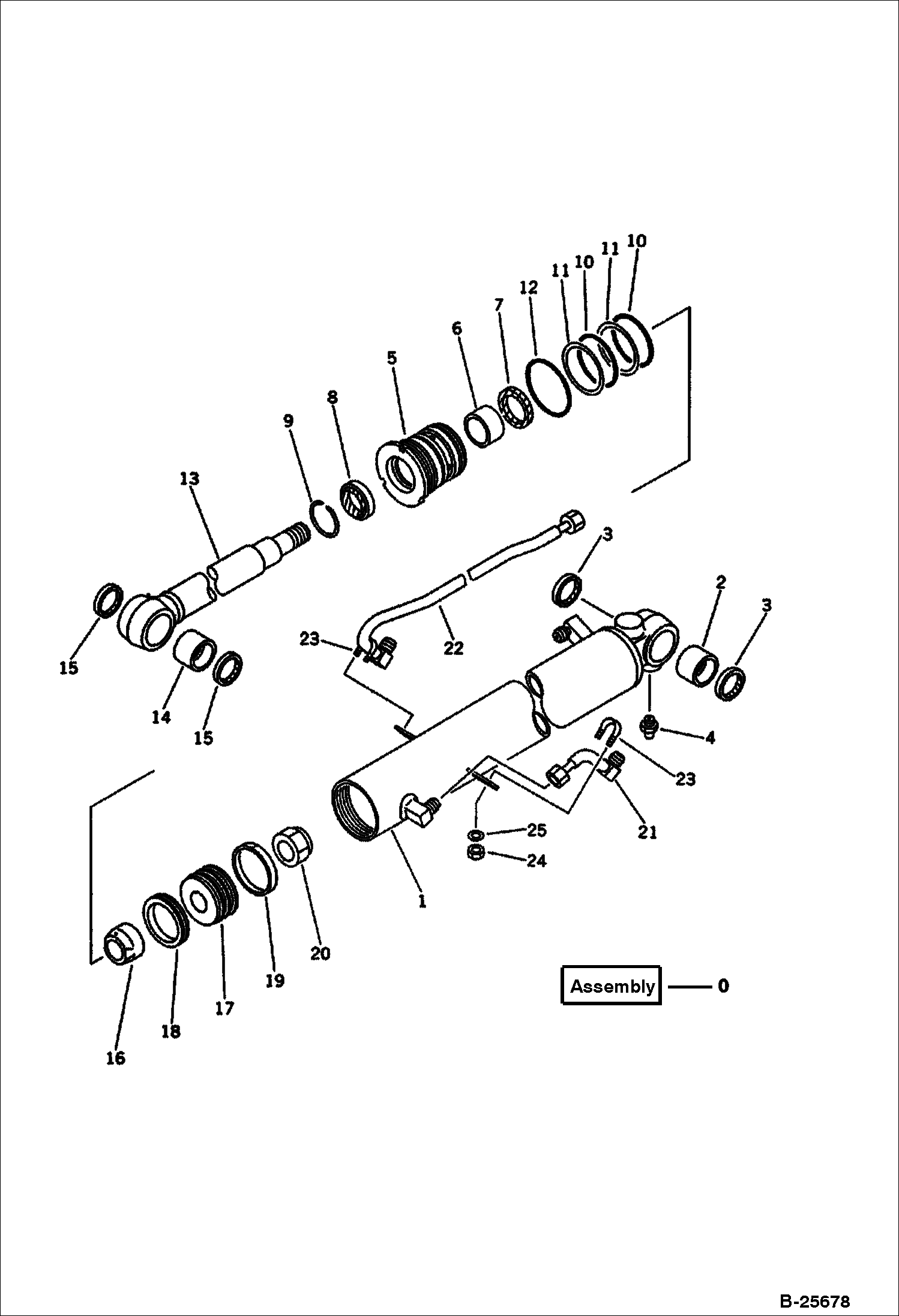ЦИЛИНДР СТРЕЛЫ (ДЛЯ КАБИНЫ)