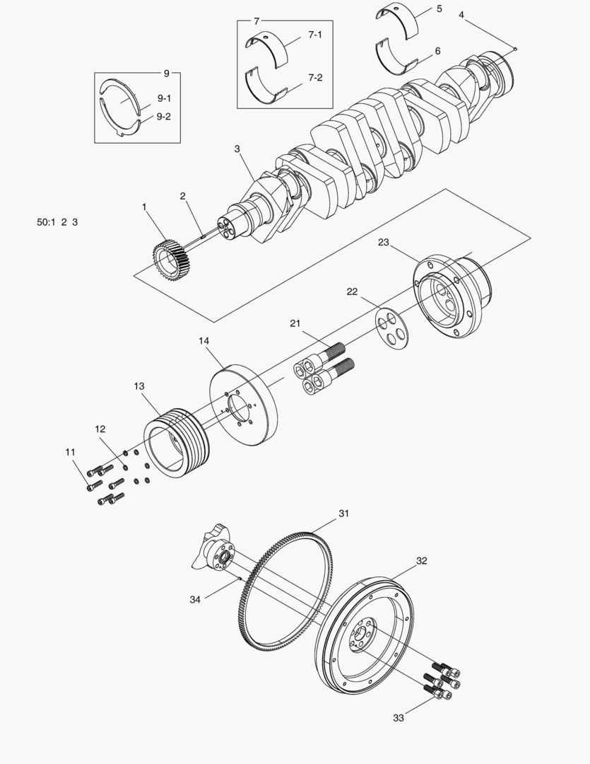 017 CRANK SHAFT ASSY