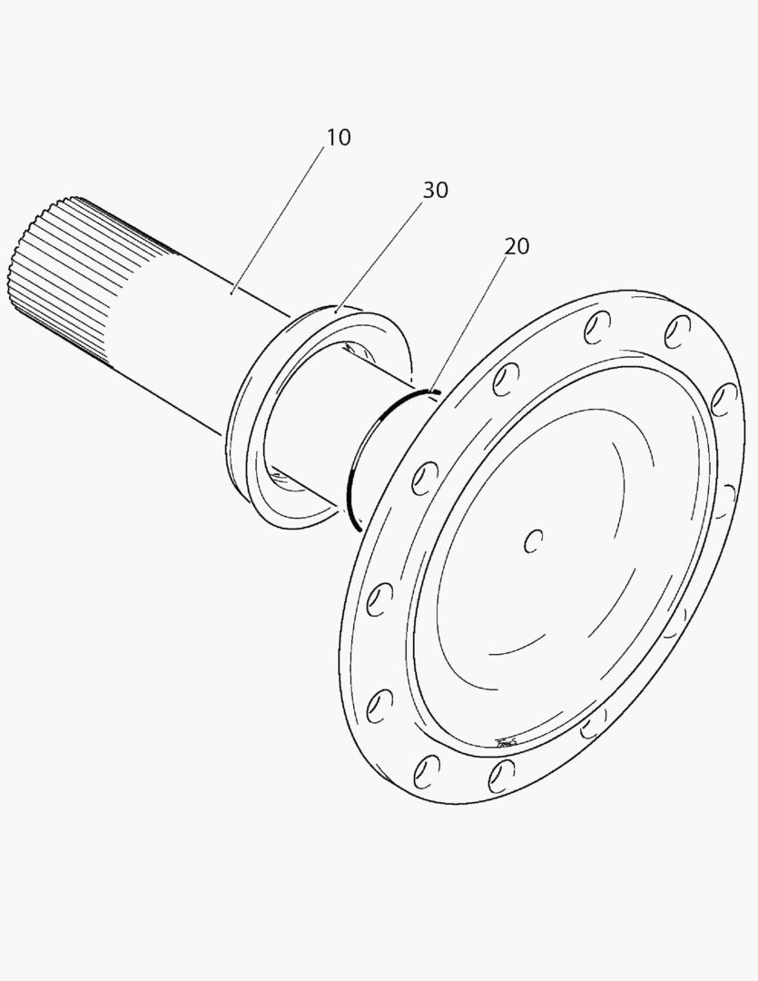 Спецтехника G090-14 WHEEL AXLE