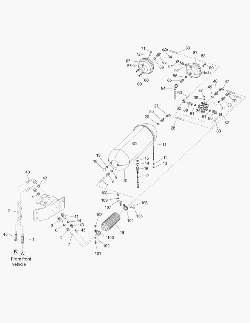 G044-1 REAR BRAKE CIRCUIT
