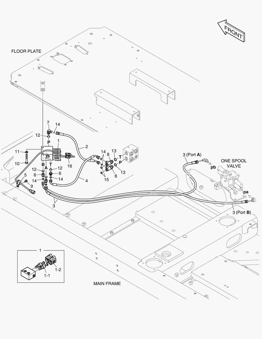 ТРУБОПРОВОД СЕРВОУПРАВЛЕНИЯ - ВРАЩАЮЩИЙСЯ
