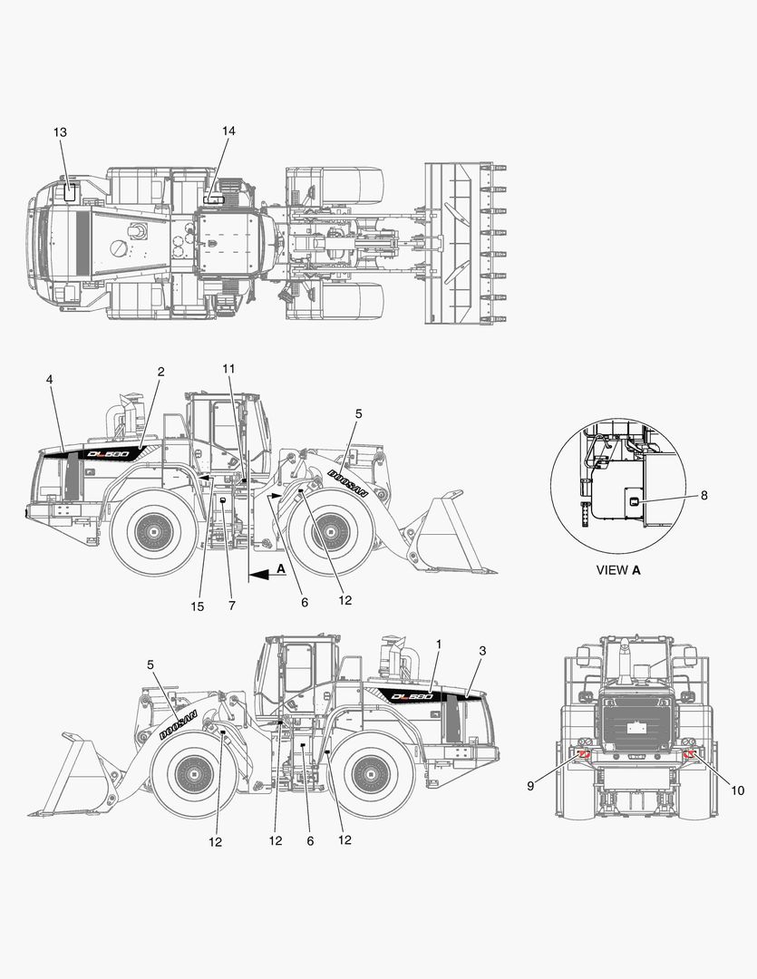 4280 DECAL - MACHINE NAME(DL580-5)