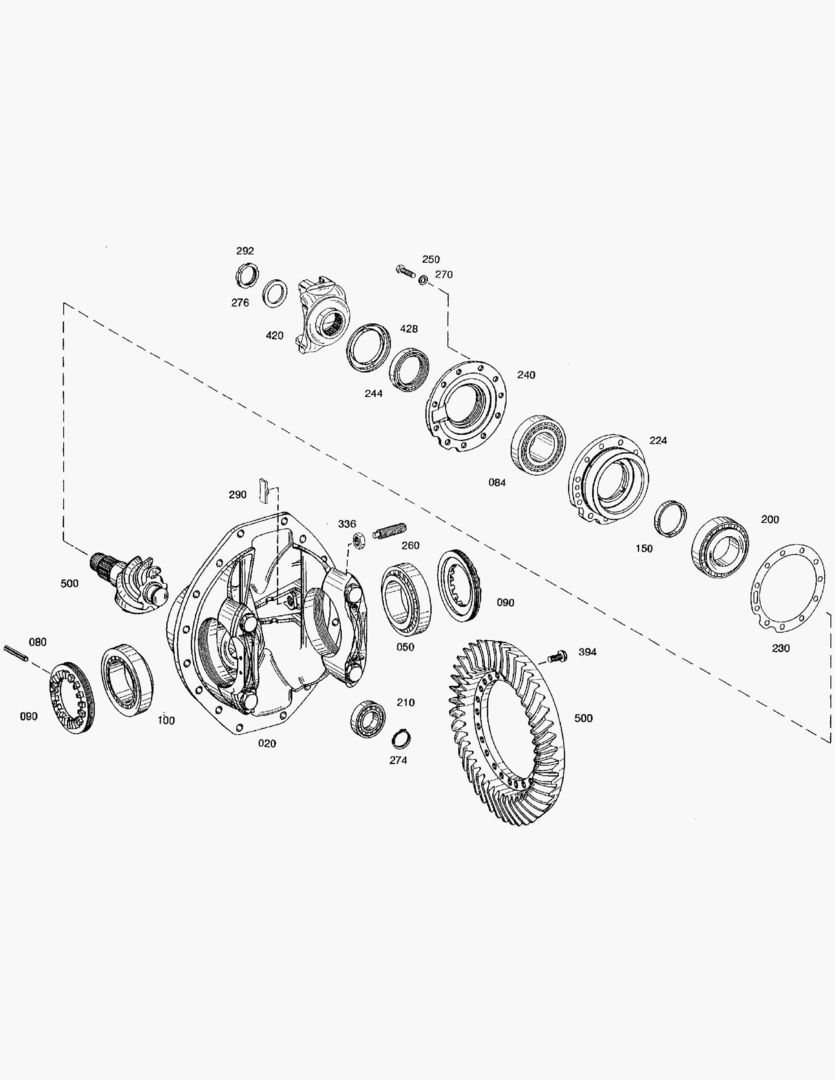 Спецтехника G090-16 REAR AXLE DIFF. [710002~710534]