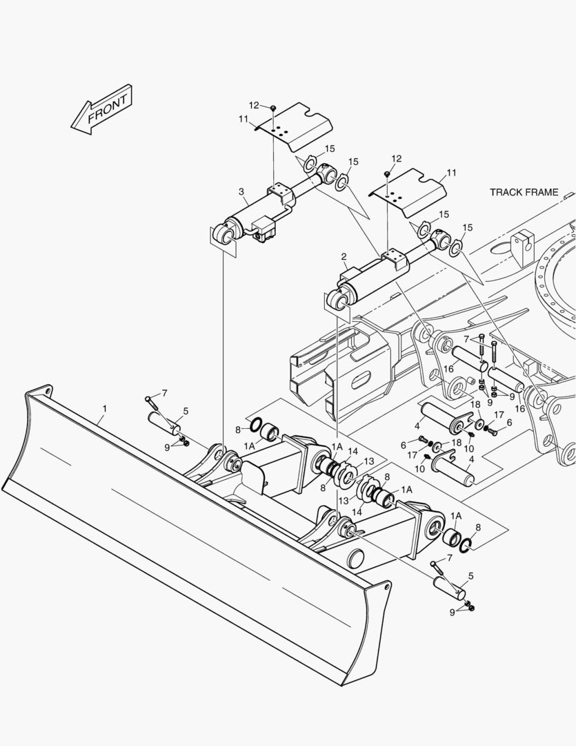 БУЛЬДОЗЕРНЫЙ ОТВАЛ - 2690 мм