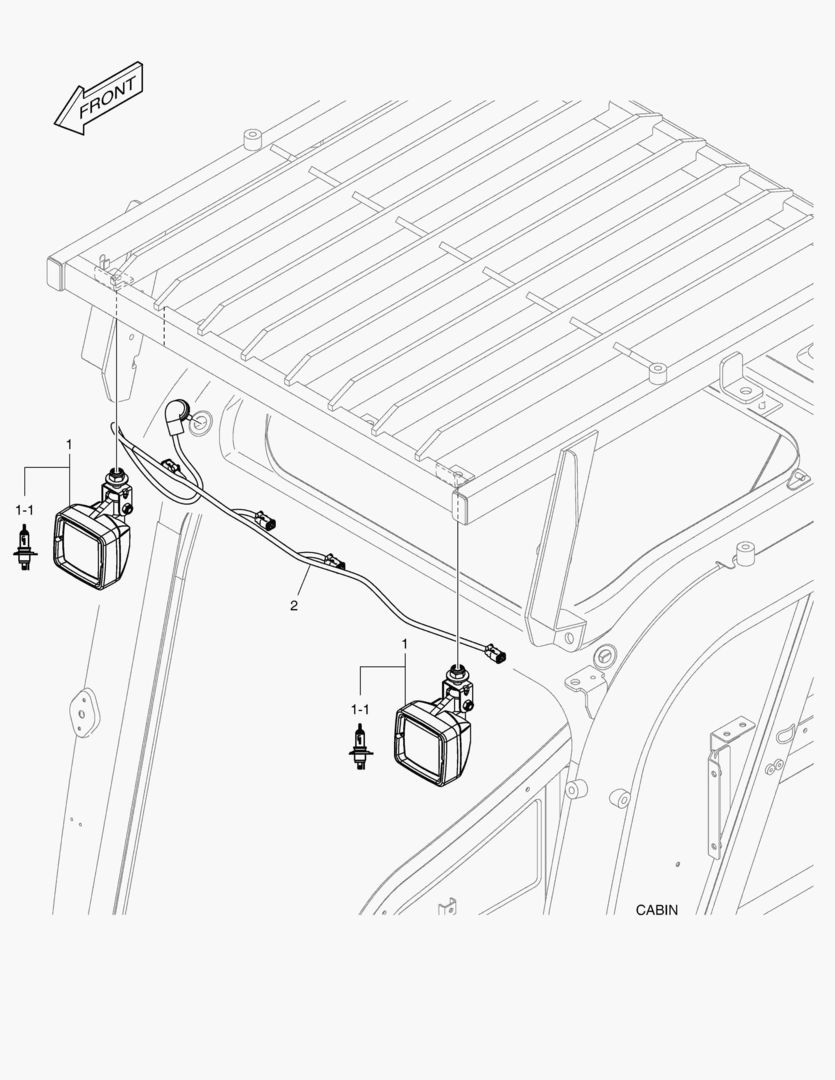 7050 WORKING LAMP - 2 LAMP(FOGS & HALOGEN)