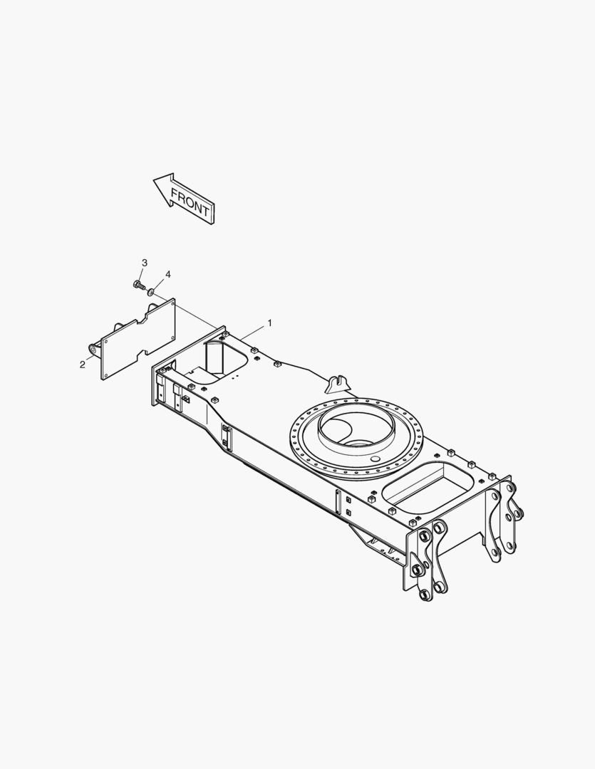 6690 CHASSIS FRAME-BOLT-ON. CRADLE & REMOTE
