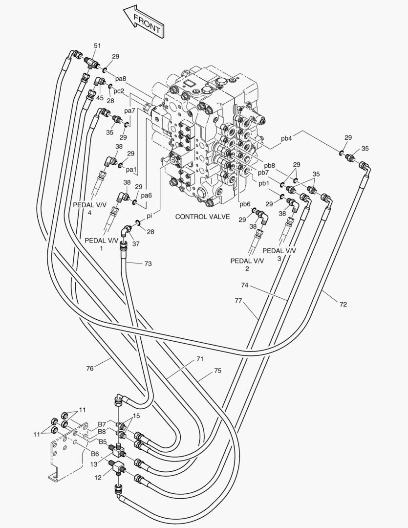 ТРУБОПРОВОД СЕРВОУПРАВЛЕНИЯ(4)