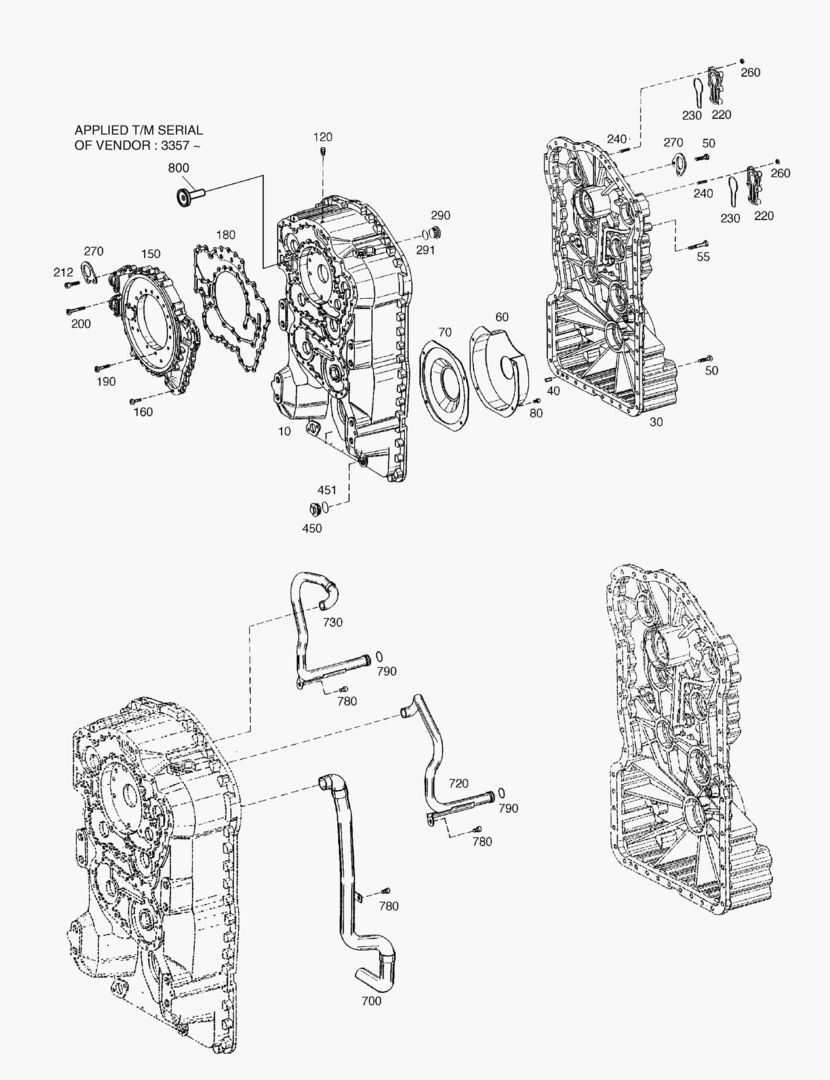 Спецтехника 3490 GEARBOX HOUSING-TRANSMISSION [1021~] - главное фото