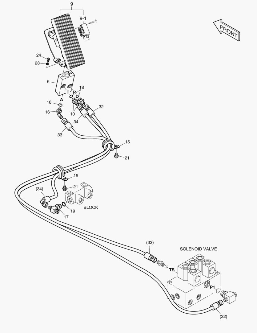 ТРУБОПРОВОД СЕРВОУПРАВЛЕНИЯ(12)