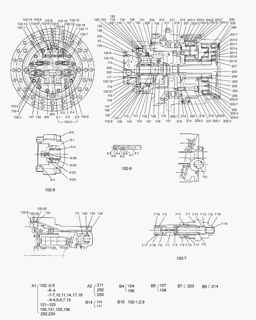 4160 TRAVEL MOTOR [1001~1020]