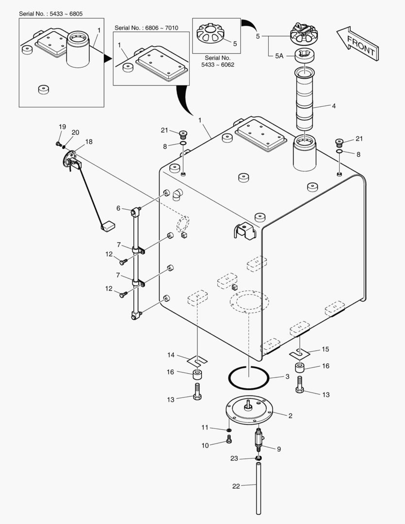 Схема 1200 FUEL TANK [5433~7824]