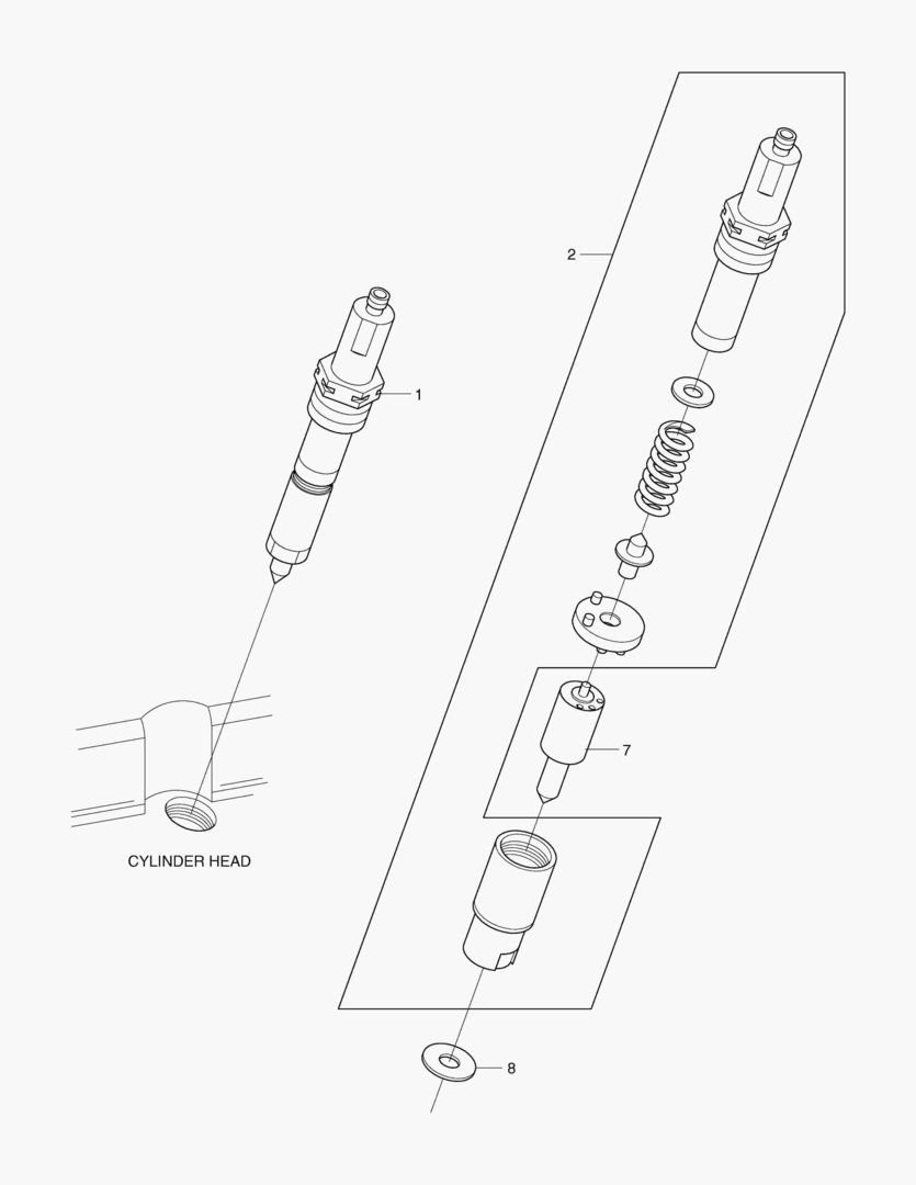 ФОРСУНКА И КРЕПЛЕНИЕ