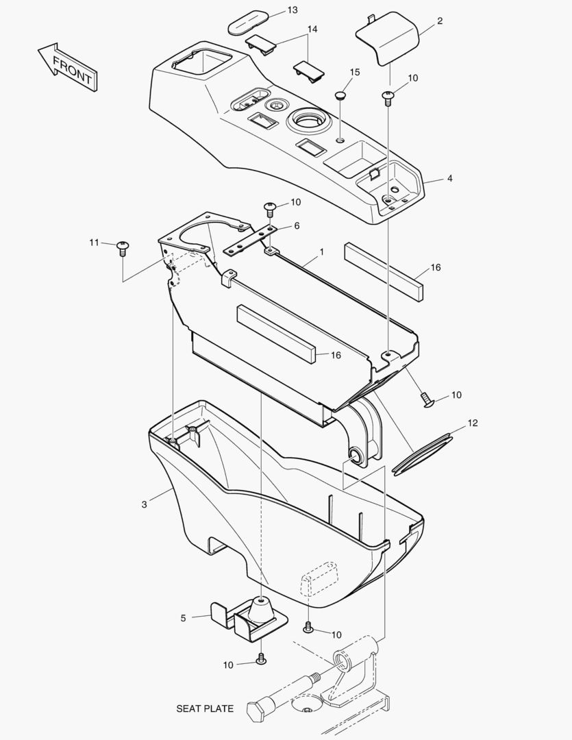 1460 CONTROL STAND - R.H. [5001~5093]