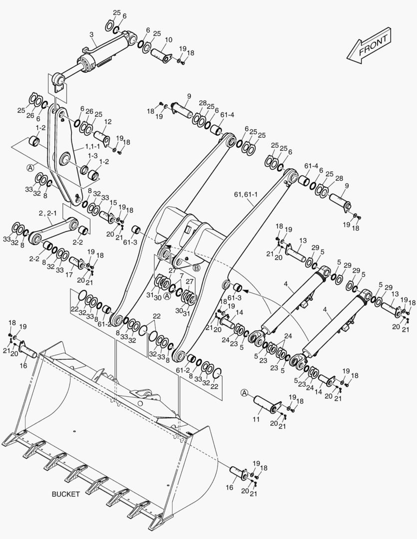 РУКОЯТЬ ПОГРУЗЧИКА В СБОРЕ