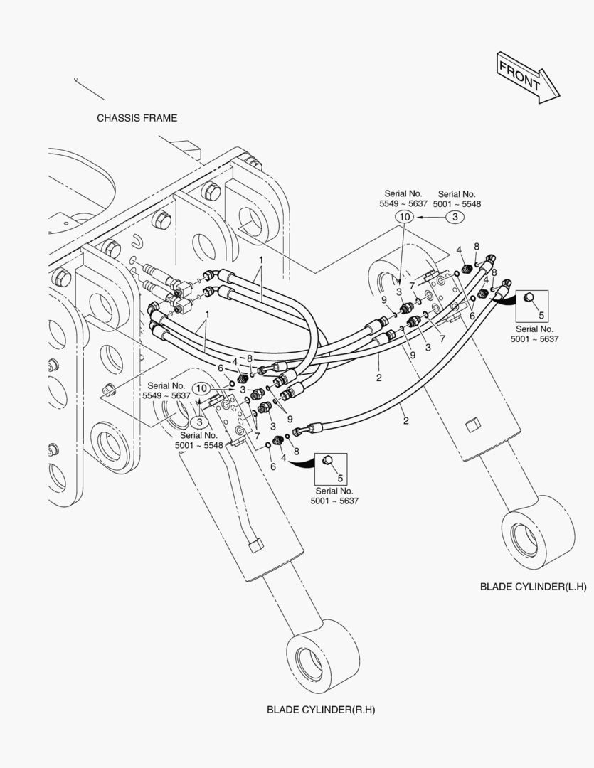 Спецтехника 6960 FRONT DOZER PIPING [5001~6440] - главное фото
