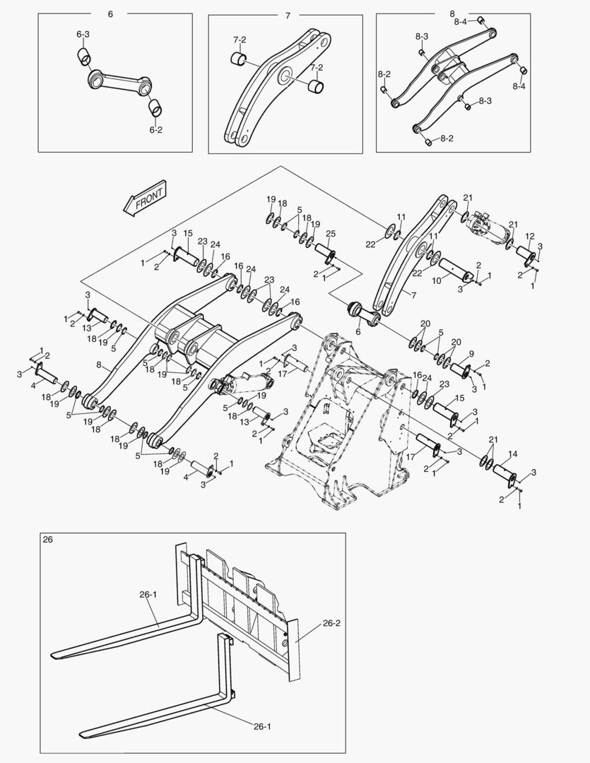 ПЕРЕДНИЙ В СБОРЕ(ПАЛЛЕТНЫЕ ВИЛЫ)