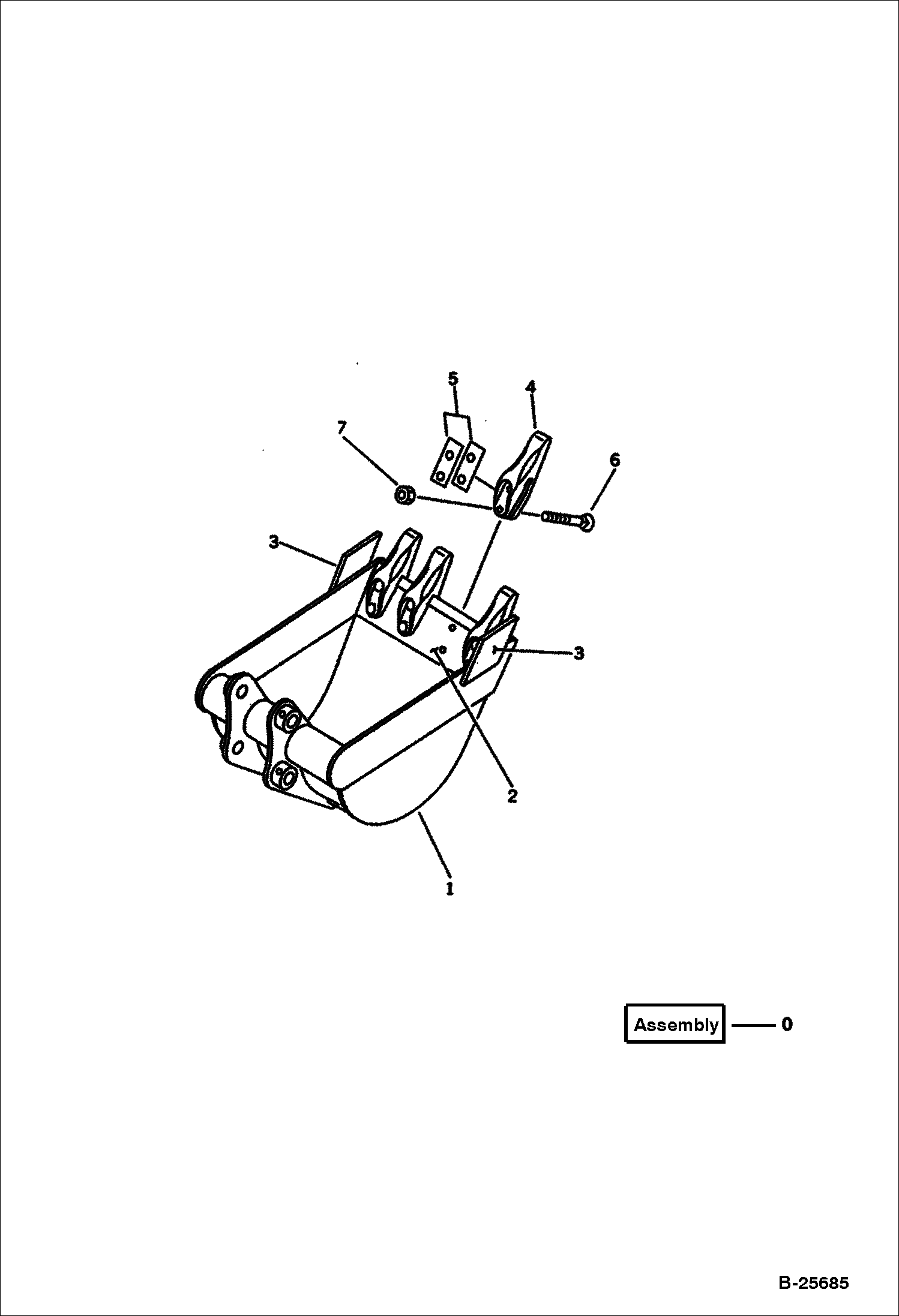 КОВШ (0.09 КУБИЧЕСКИХ МЕТРОВ) (МИНИ 0.15 КУБИЧЕСКИХ МЕТРОВ)(100) (500 ММ ШИРОКИЕ)