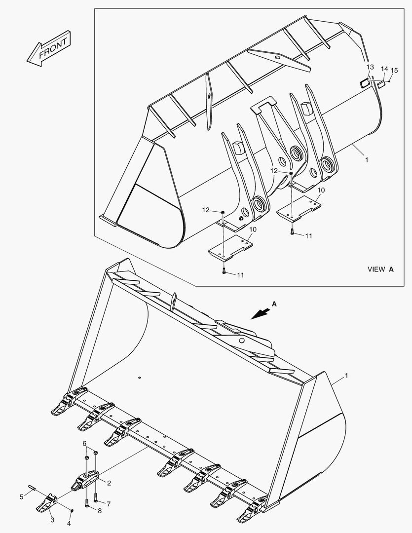 5400 BUCKET - 5.4гЋҐ TOOTH
