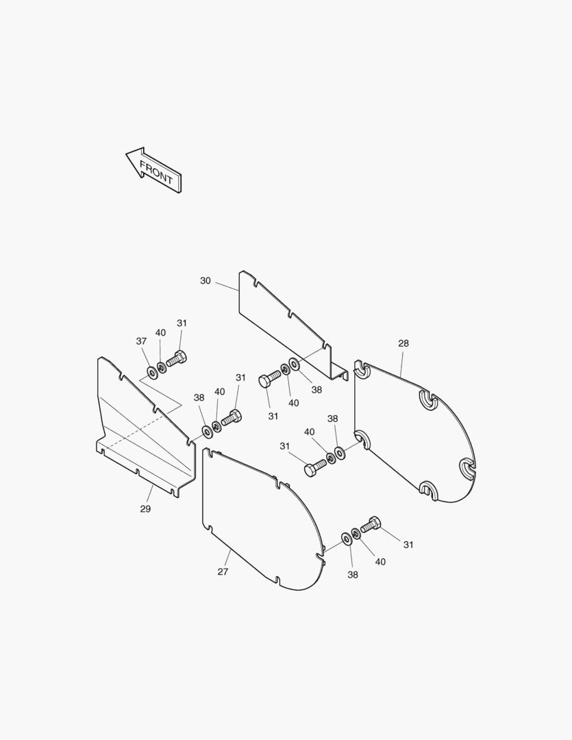 КРЫШКА ТРУБОПРОВОДА ХОДА-УЗКИЙ